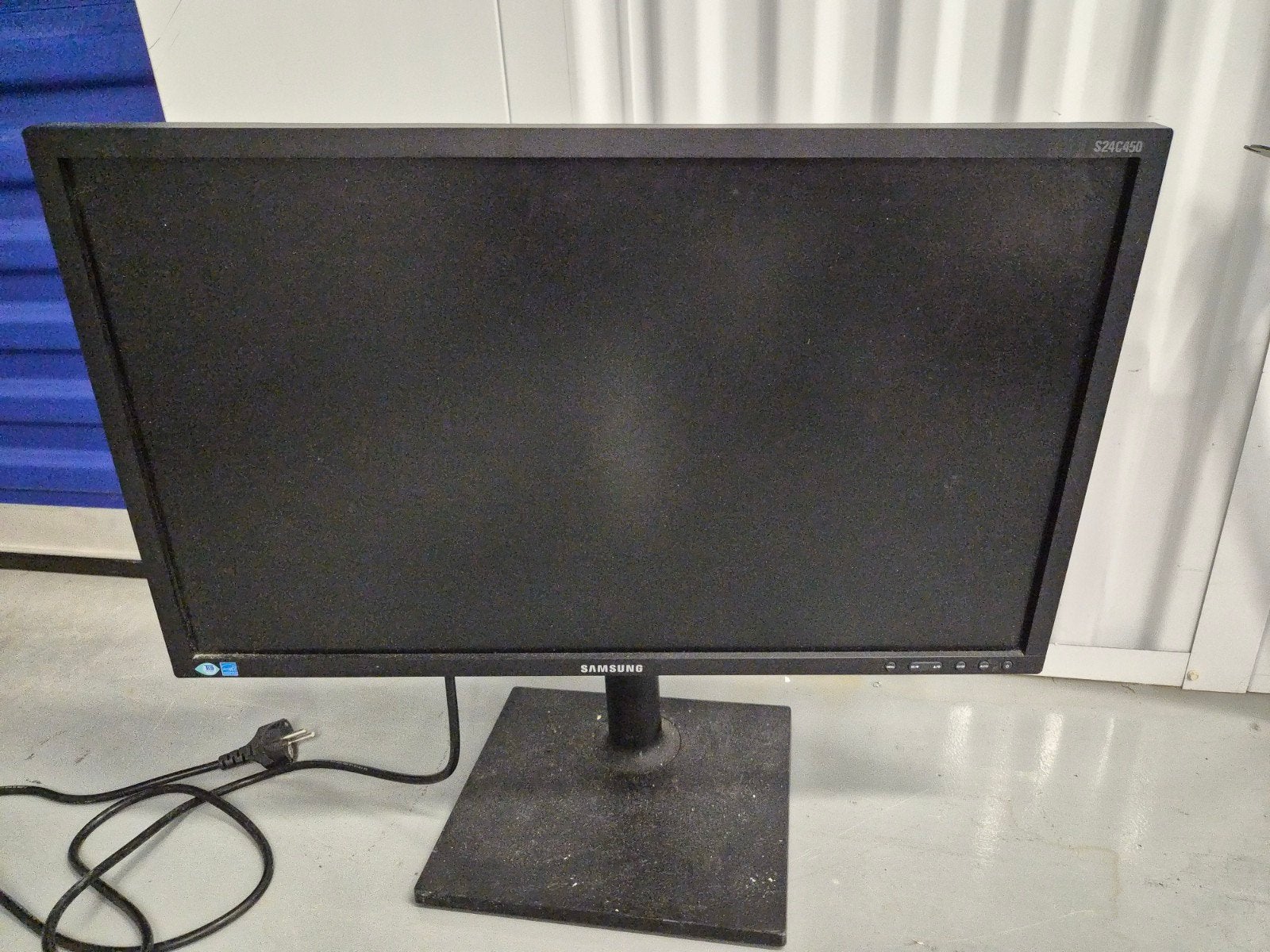 Samsung S24C450 monitor met dual monitor arm, Zo goed als nieuw, Overige typen, 60 Hz of minder, Ophalen