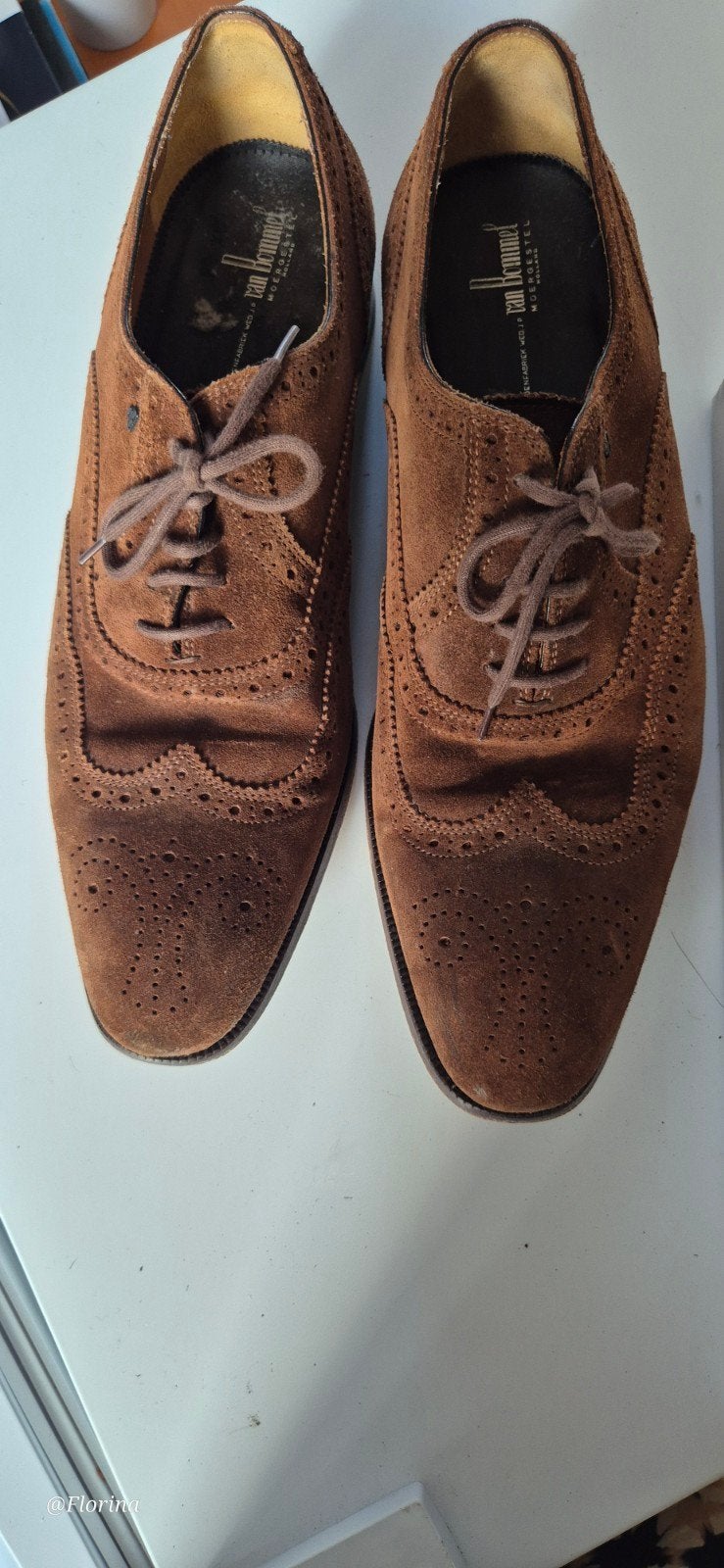 Van Bommel suède veterschoenen - Maat 8, Verzenden