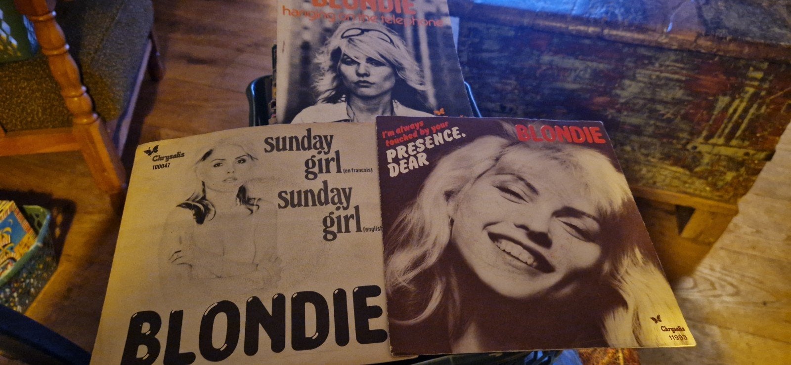 Single hoezen van Blondie, Cd's en Dvd's, Ophalen of Verzenden, Gebruikt, Pop
