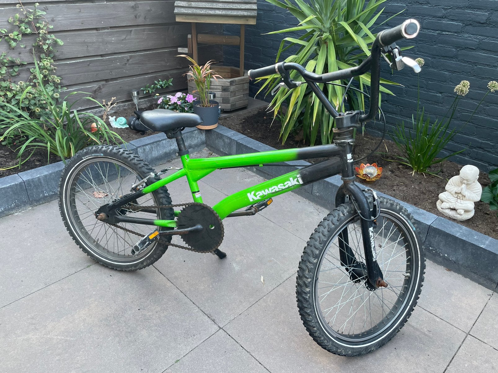 Kawasaki Bmx 20”, Fietsen en Brommers, Ophalen, Gebruikt, Staal, Velgrem
