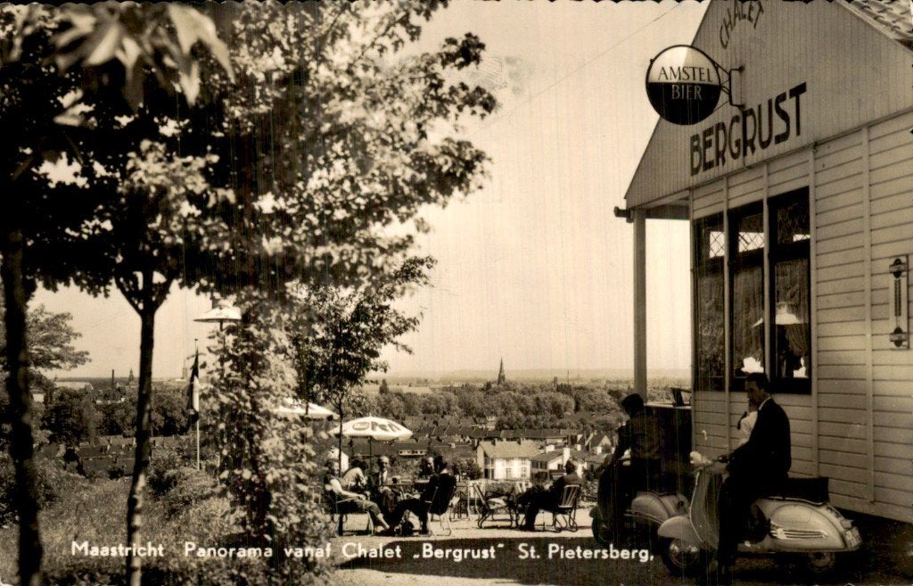 Maastricht - Chalet Bergrust - St. Pietersberg, Ophalen of Verzenden, 1940 tot 1960, Gelopen, Limburg