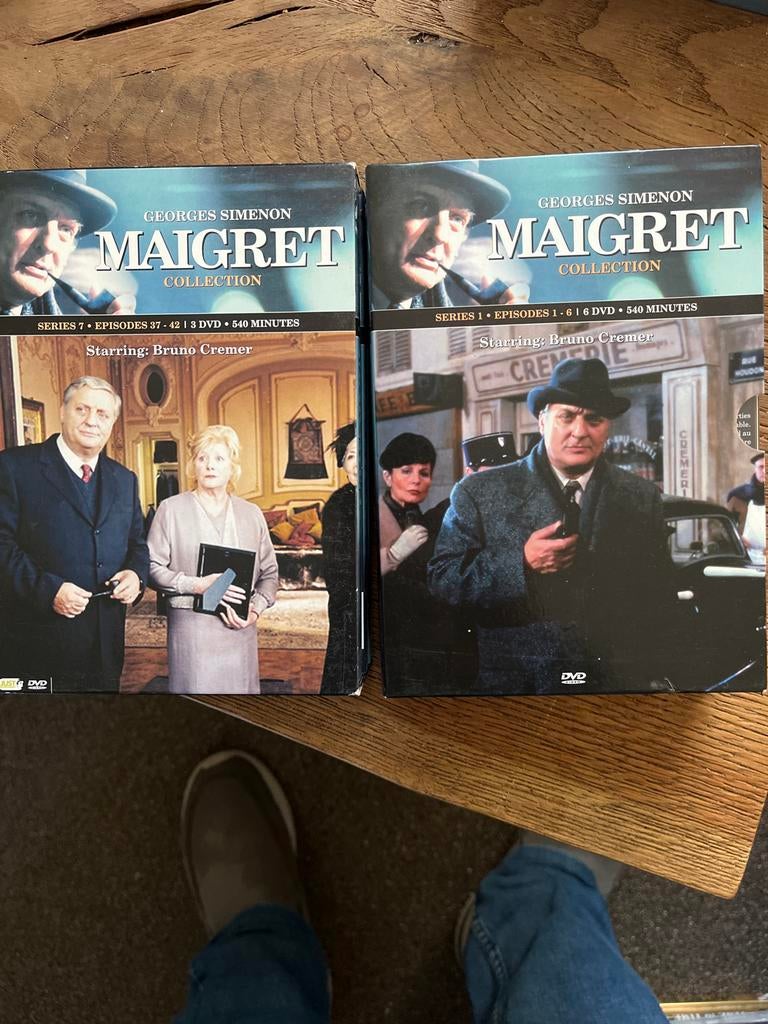 Maigret Collection - Bruno Cremer - Series 1 & 7 (9 DVD's), Gebruikt, Ophalen of Verzenden, Vanaf 12 jaar, Boxset