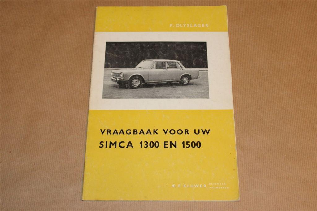 Vraagbaak Simca 1300 en 1500 - 1965, Ophalen of Verzenden