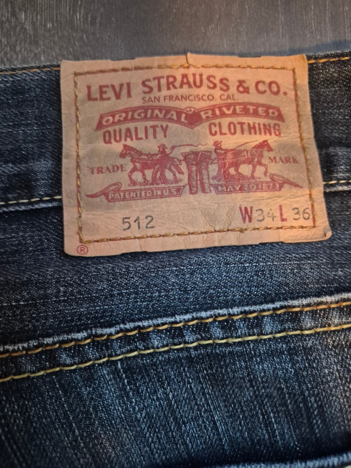 Levi's 512 Bootcut Jeans W34 L36, Levi's, Blauw, Ophalen of Verzenden, W33 - W34 (confectie 48/50)