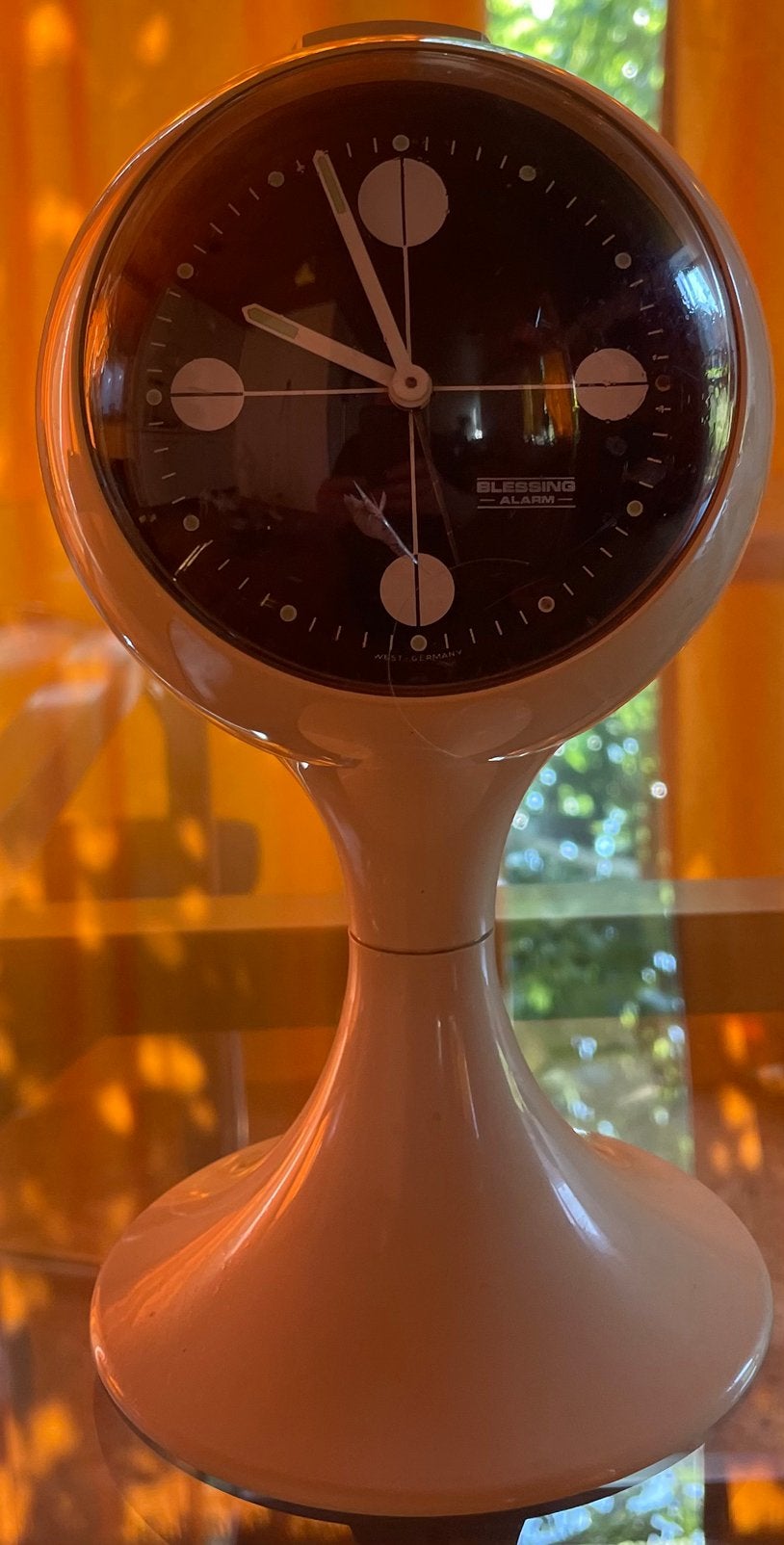 Vintage Blessing Space Age Wekker – Jaren 70 West-Germany, Ophalen of Verzenden, Huis en Inrichting