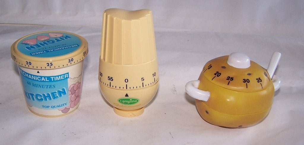 Collectie van 3 vintage zeldzame kookwekkers. Izgs., Ophalen of Verzenden