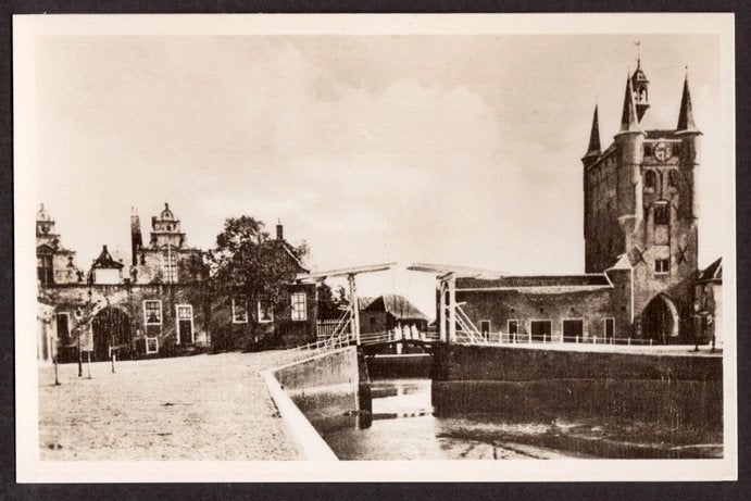 Zierikzee, Noord- en Zuidhaven Poort. 1954., Ophalen of Verzenden, 1940 tot 1960, Ongelopen, Zeeland