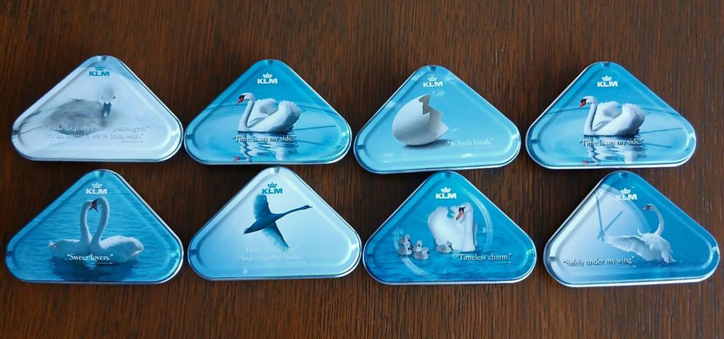 8 KLM Blikjes Dutch Candy Serie  In Nieuw Staat, Ophalen of Verzenden, Zo goed als nieuw, Verpakking
