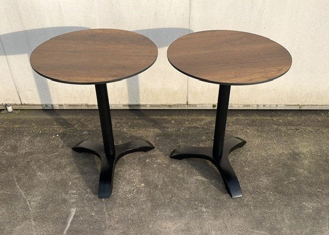 1 stuks horeca bistro terrastafels trespa volkern rond 60 cm, Tuin en Terras, Tuinmeubel-accessoires, Ophalen, Zo goed als nieuw