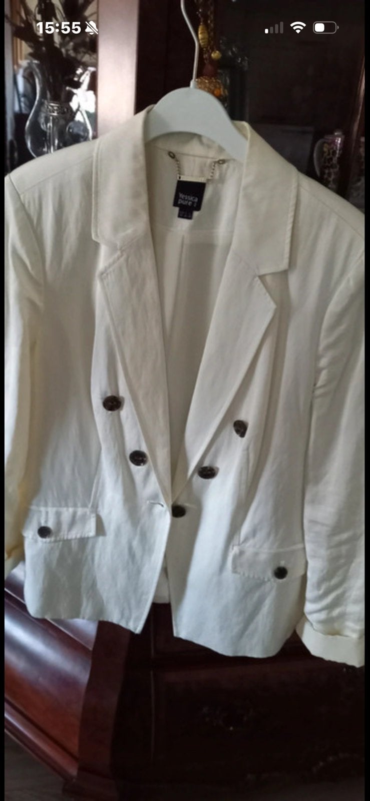 Off White Yessica Pure Blazer Maat 44/46, Wit, Maat 42/44 (L), Ophalen of Verzenden, Zo goed als nieuw