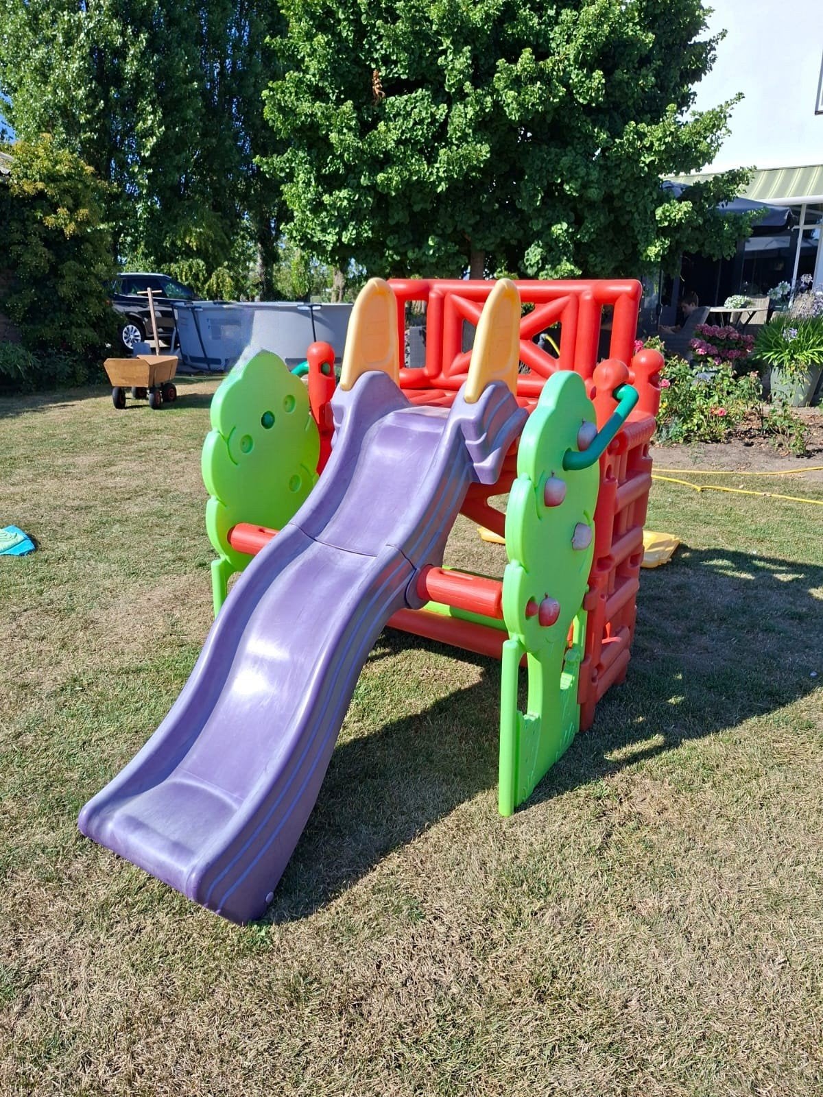 Feber Woodhouse Activity Speelhuis met Glijbaan en Zandtafel, Ophalen, Gebruikt, Overige typen