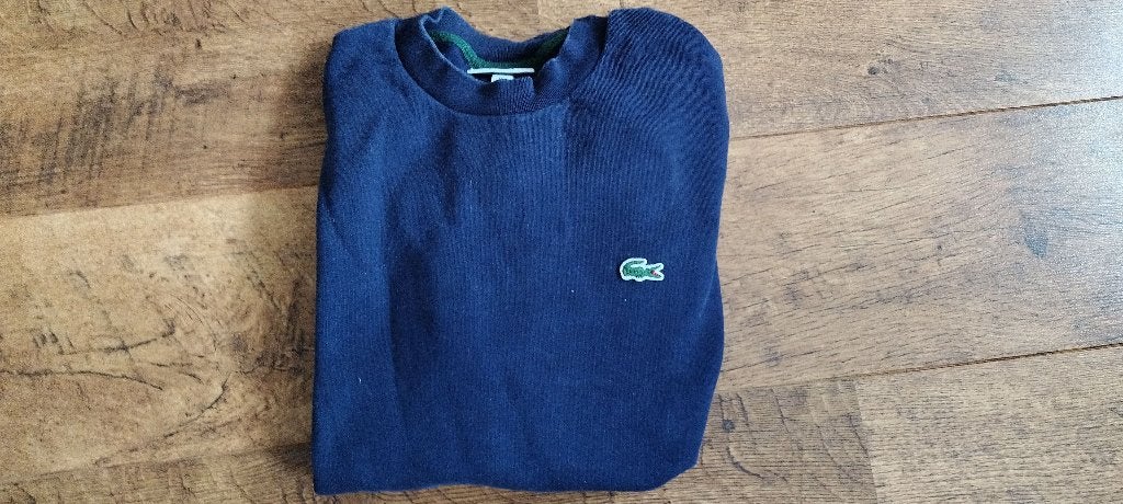 Lacoste sweater donkerblauw (maat M), Lacoste, Ophalen of Verzenden, Gedragen, Maat 48/50 (M)