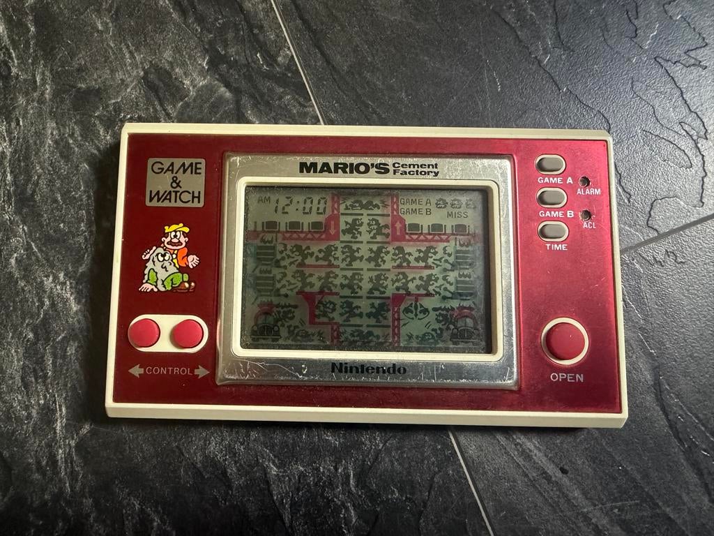 Nintendo Game & Watch Mario's Cement Factory, Ophalen of Verzenden, Nintendo, Gebruikt