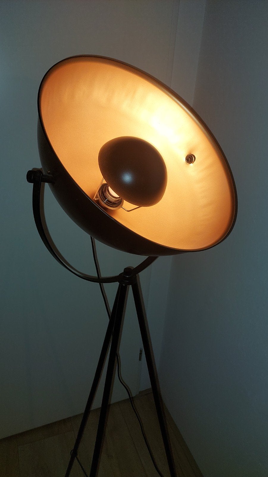 Staande lamp 153 cm hoog, Ophalen, Gebruikt, Metaal, 150 tot 200 cm