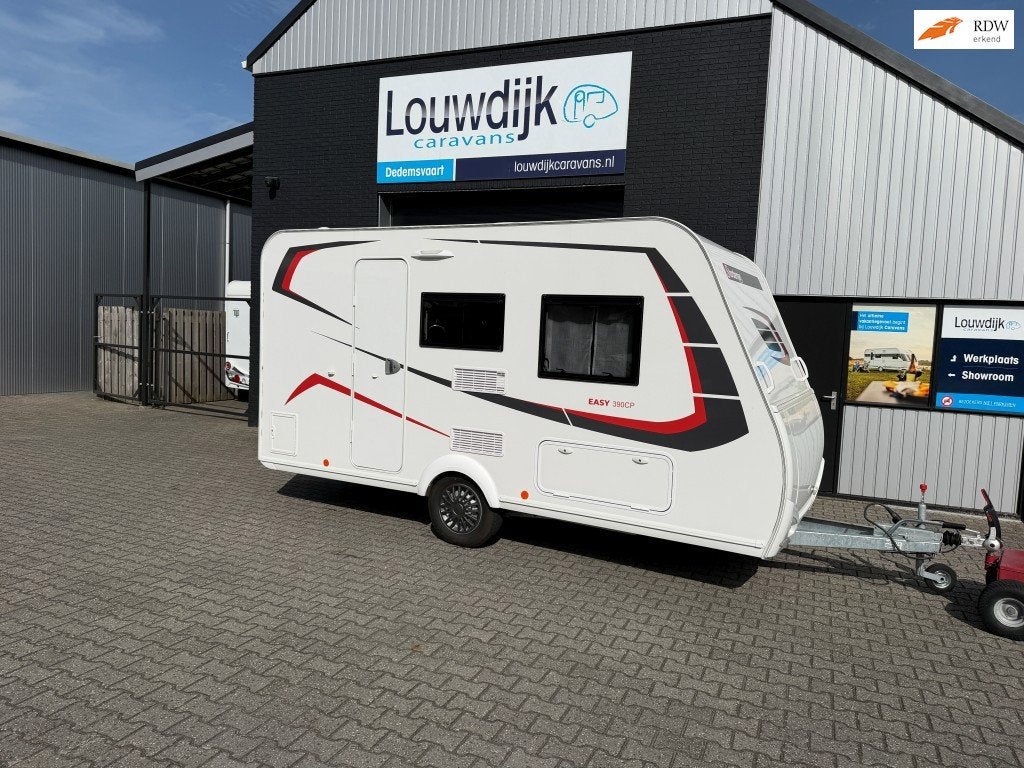 STERCKEMAN Easy 390 CP ’25 (Vastbed, 827 kg), Caravans en Kamperen, Vast bed, Sterckeman, Bedrijf, Treinzit