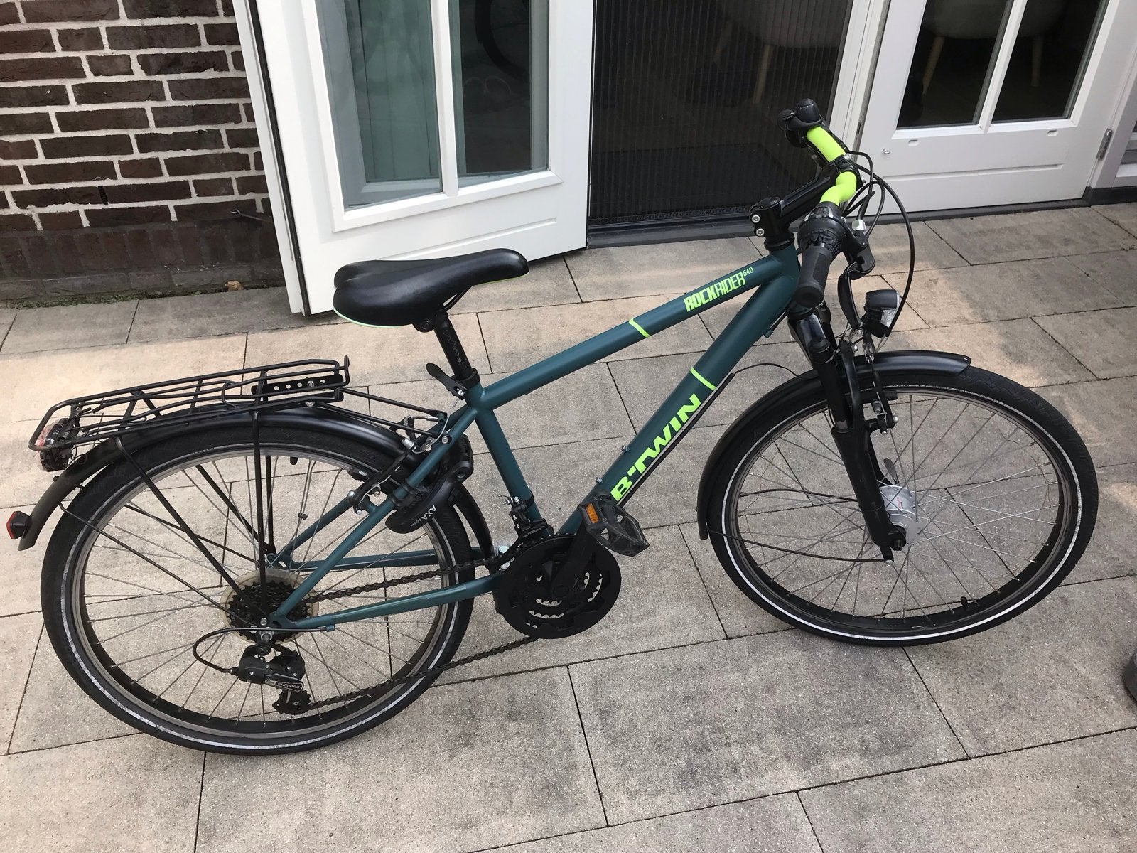 B'Twin Rockrider 540 Kinderfiets/Jeugdfiets, Gebruikt, Velgrem, Versnellingen, Minder dan 49 cm