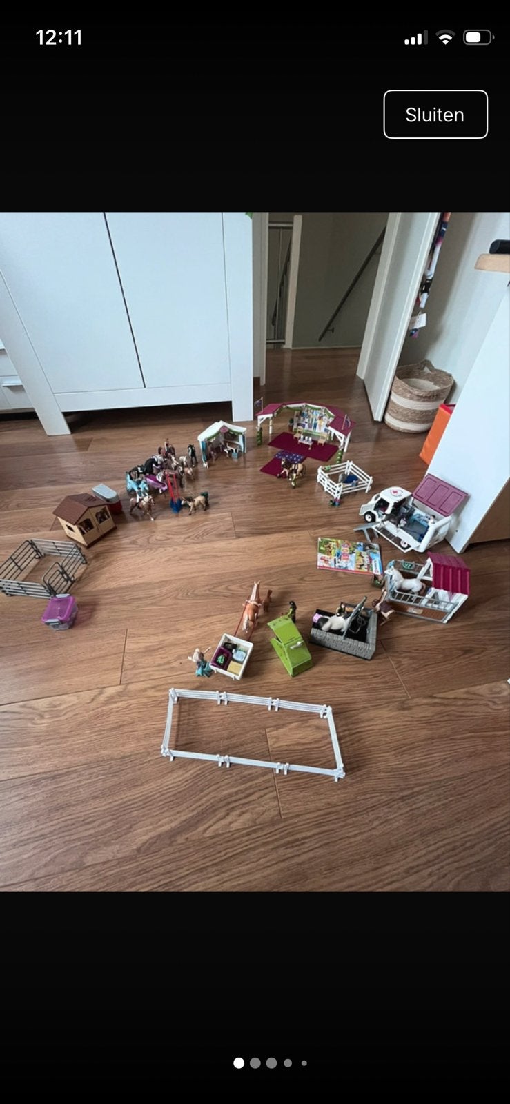 Grote Schleich paarden set met veel accessoires, Ophalen of Verzenden, Zo goed als nieuw, Jongen of Meisje