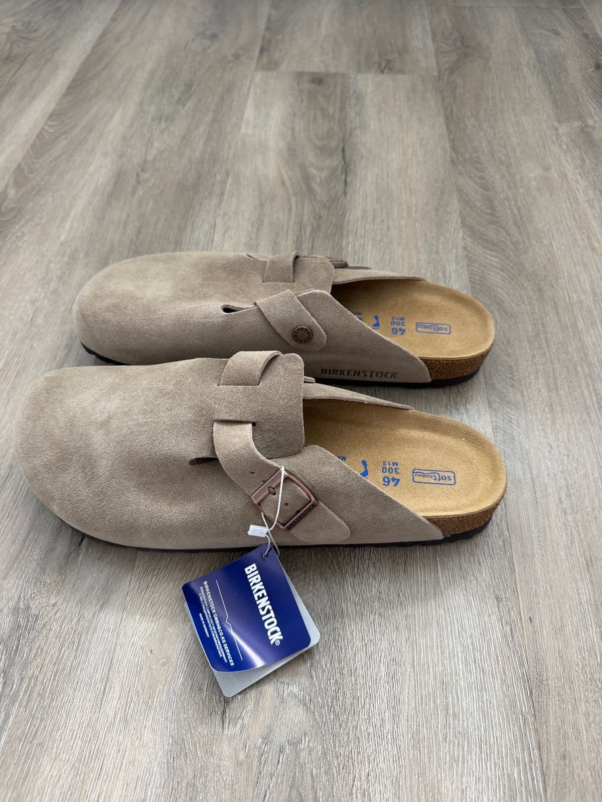 Birkenstock Boston Clogs Taupe - Nieuw in doos - Maat 46, Kleding | Heren, Overige kleuren, Klompen, Nieuw, Ophalen of Verzenden