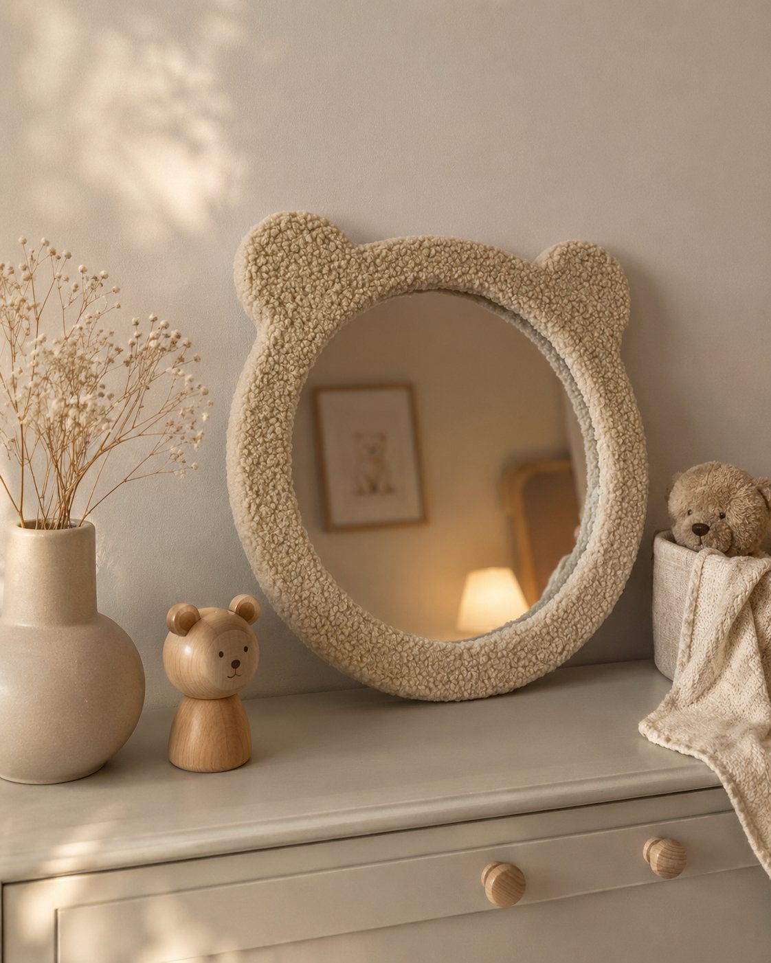 Berenhoofd Spiegel Teddy, Ophalen, Minder dan 50 cm, Juffrouw Kwast, Juffrouw Kwast