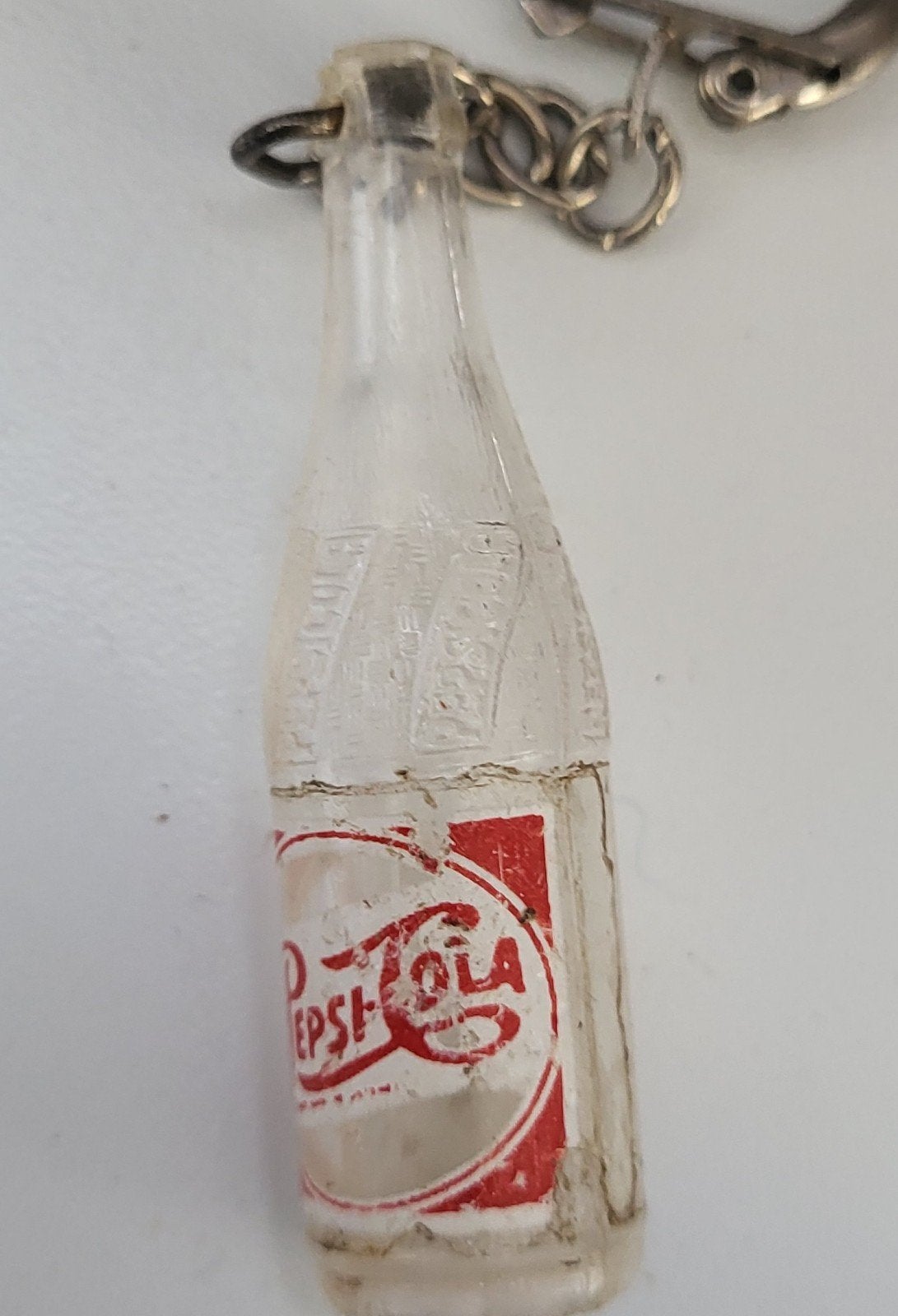 Vintage Pepsi Cola flesje sleutelhanger, Verzamelen, Ophalen of Verzenden, Gebruikt, Merk