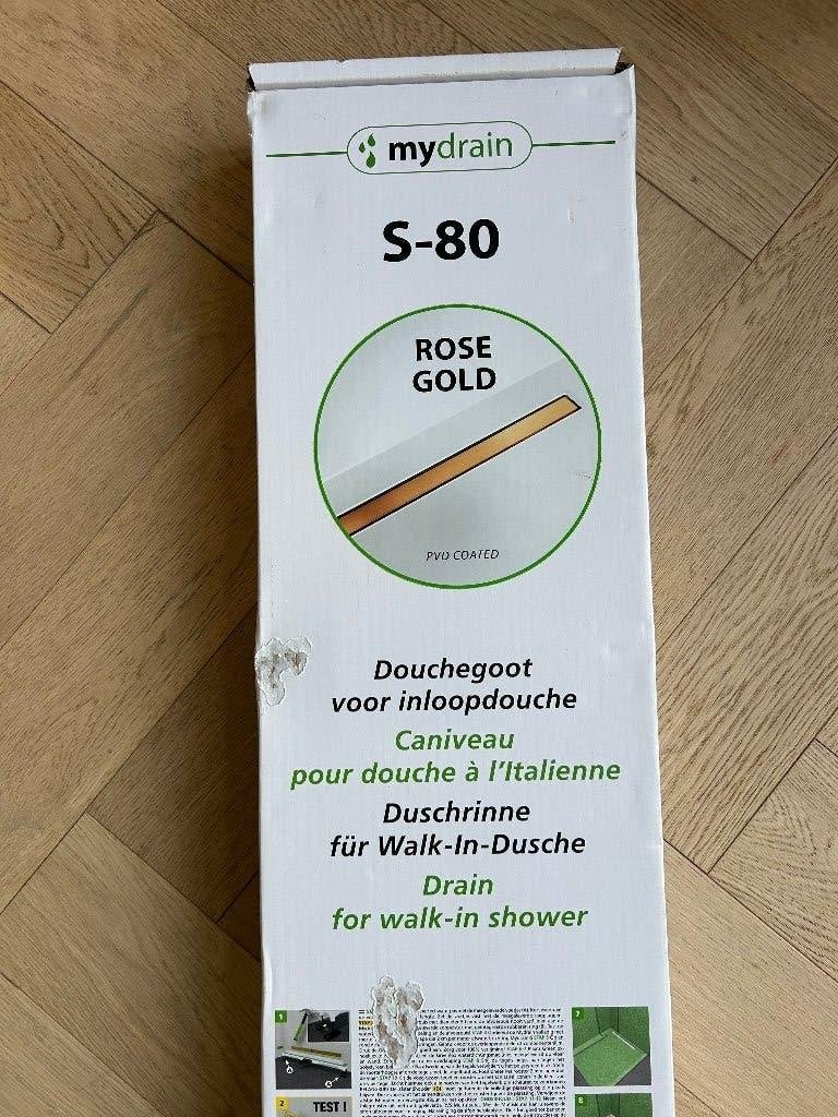 Douchegoot inloopdouche, Mydrain S-80 Rose Gold, Nieuw, Ophalen of Verzenden, Nieuw, Met douche