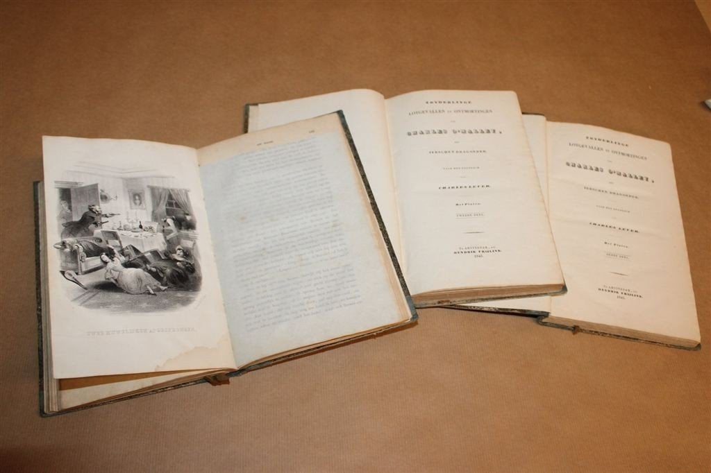Zonderlinge Lotgevallen — Charles OMalley 3 Delen 1845, Ophalen of Verzenden