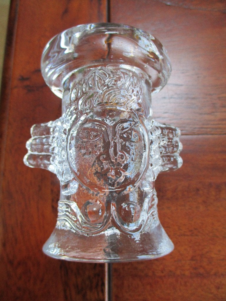 Zweden - glas - kaarskandelaar - design, Ophalen of Verzenden, Zo goed als nieuw, Overige materialen, Kandelaar