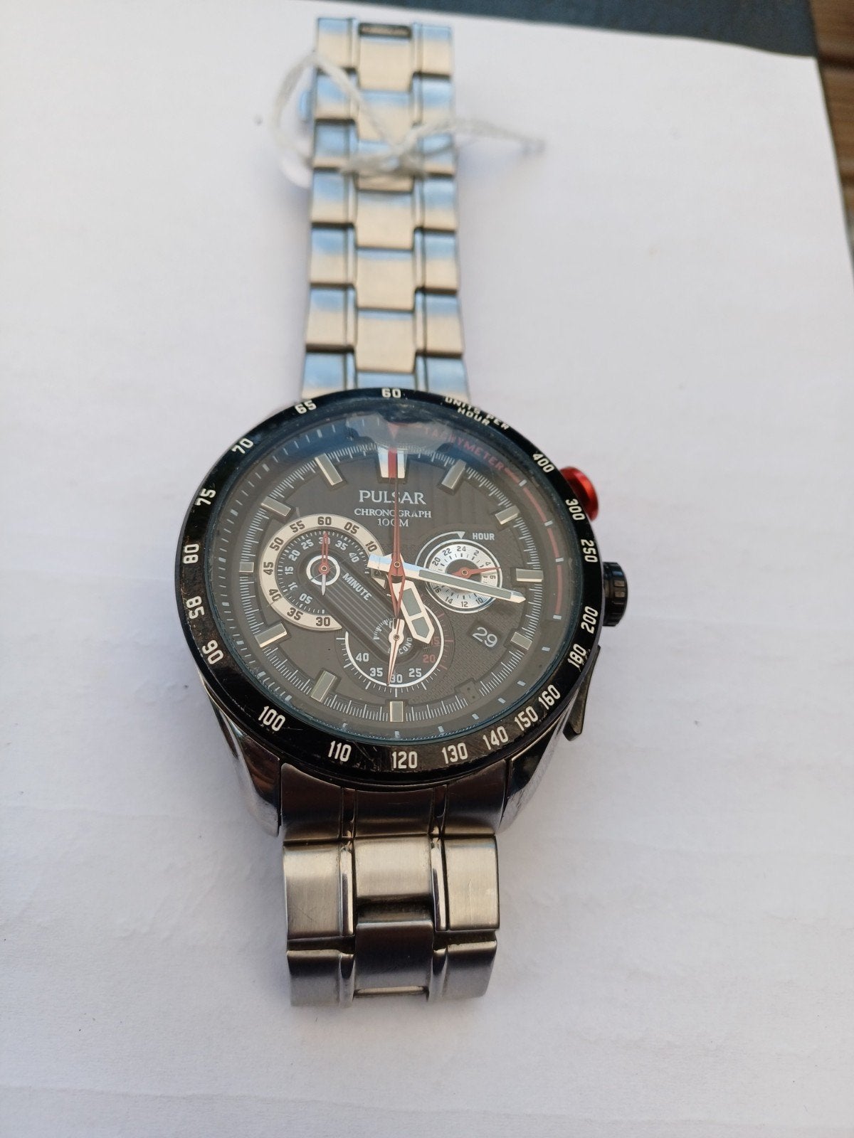 pulsar chrono quartz, Overige merken, Staal, Gebruikt, Staal