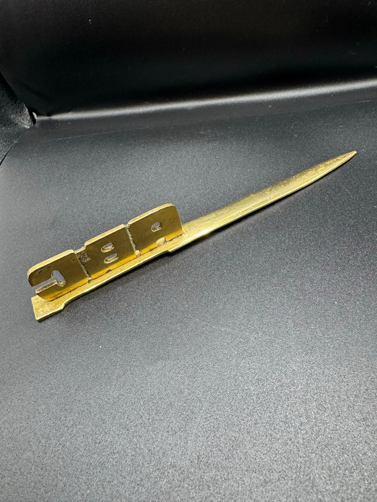 Vintage messing briefopener met 'ABC' inscriptie, Antiek en Kunst, Ophalen of Verzenden