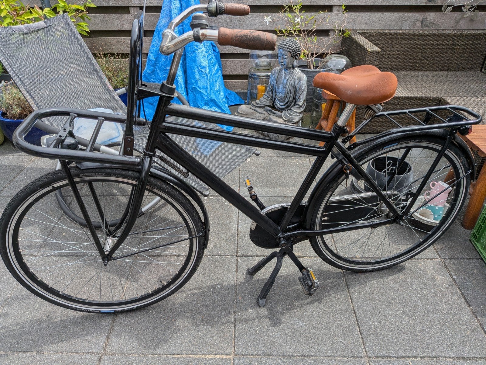 nette cortina zwarte heren jongens fiets 28 inch, Ophalen, Gebruikt, Overige merken, Versnellingen