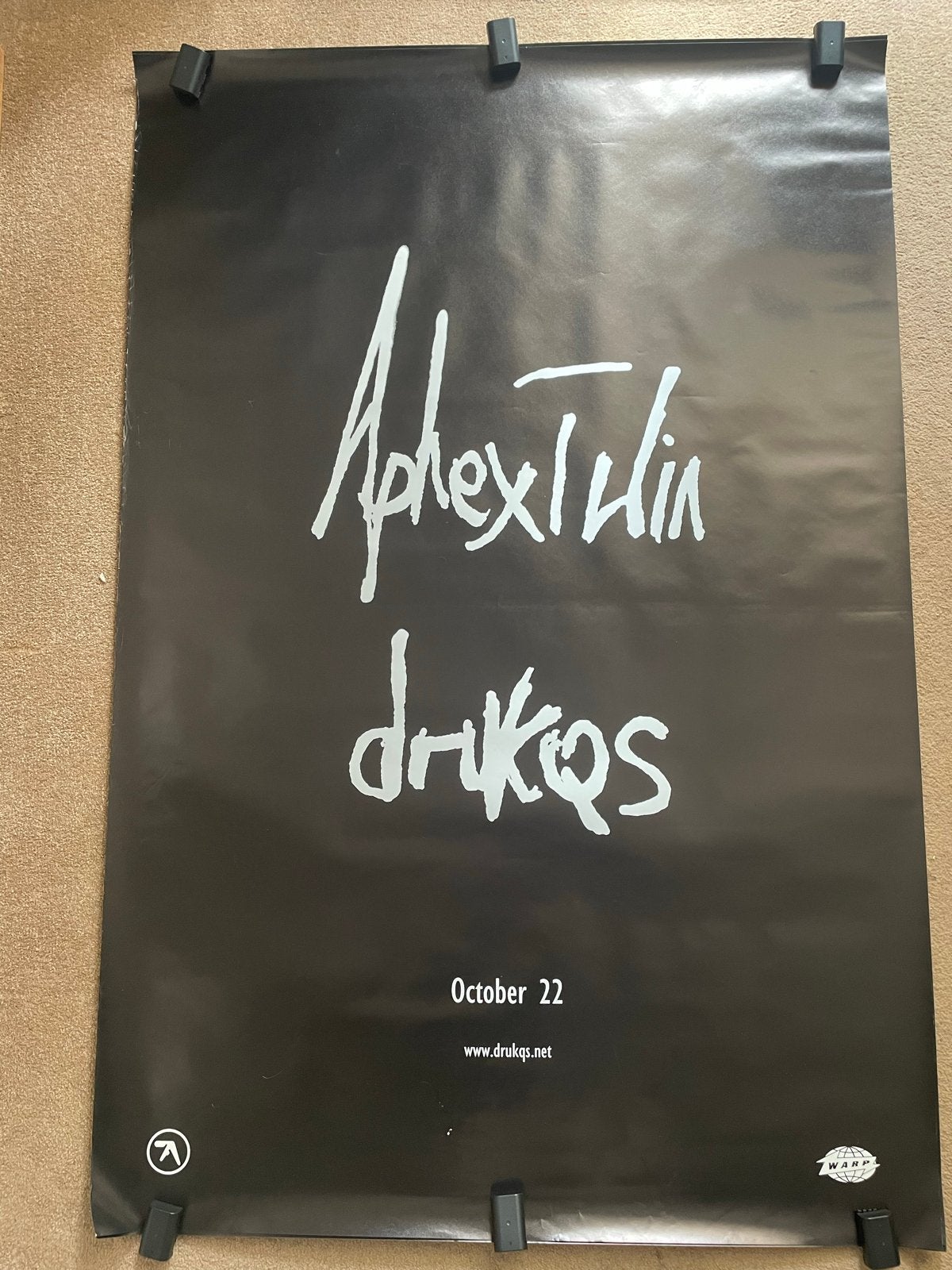 Aphex Twin Drukqs Promotie Poster 2001 152x101cm, Ophalen, Rechthoekig Staand, Deurposter of groter, Nieuw