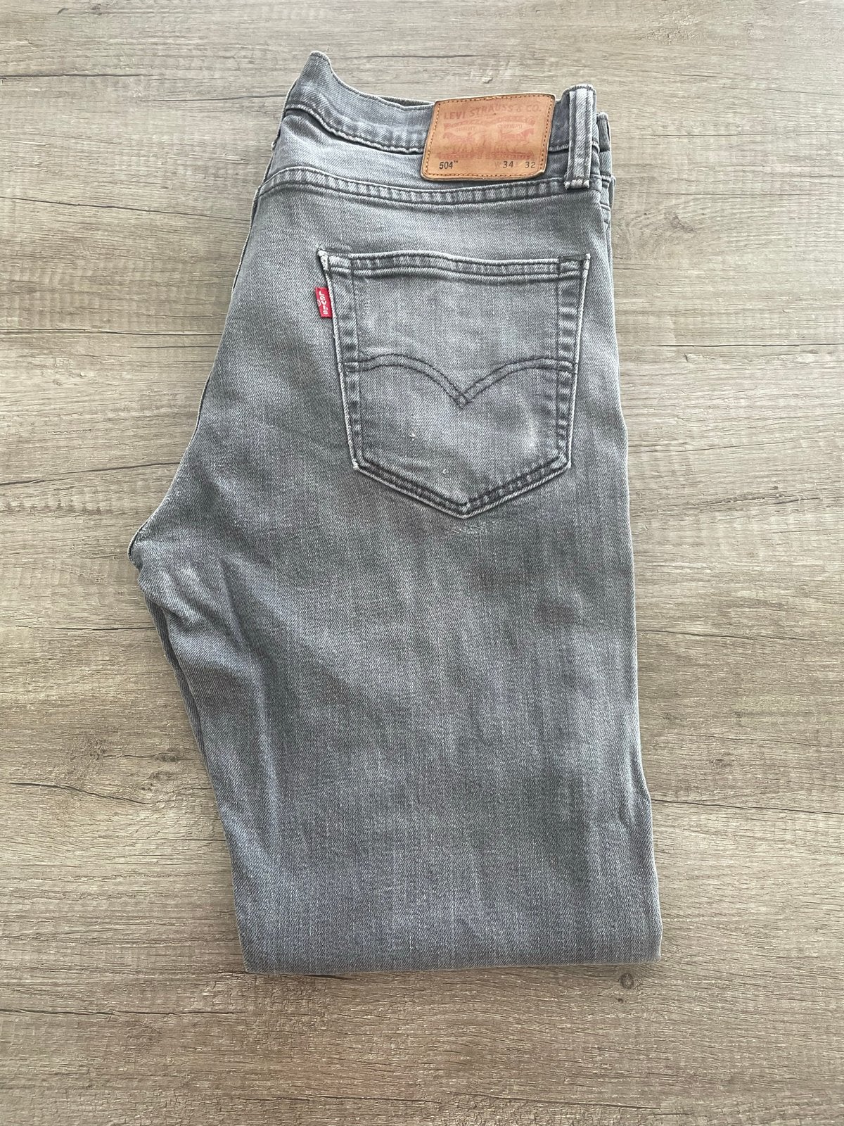 Levi's 504 Grijs Jeans W34 L32, Ophalen of Verzenden, Gedragen, Grijs, W33 - W34 (confectie 48/50)