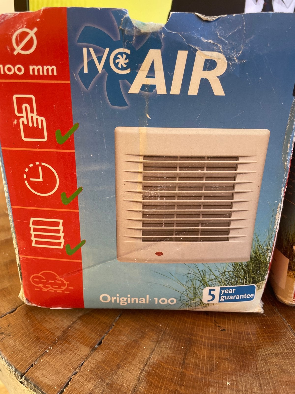 IVC AIR Original 100 Ventilator/Afzuiger 100mm, Ophalen of Verzenden, Nieuw, Ventilator en Afzuiger