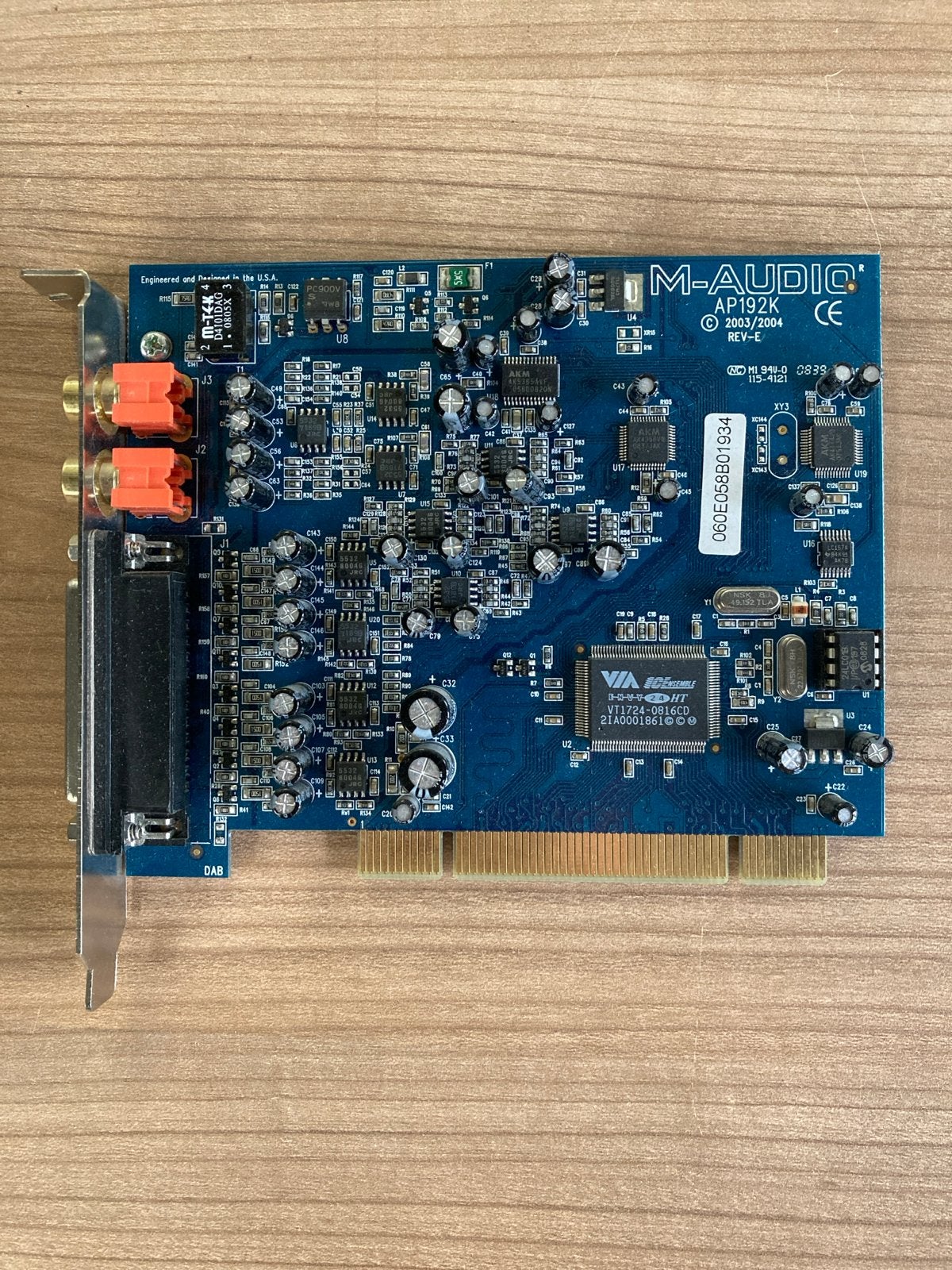 M-Audio AP192K PCI Audio Interface Geluidskaart, Ophalen of Verzenden, Gebruikt, Intern