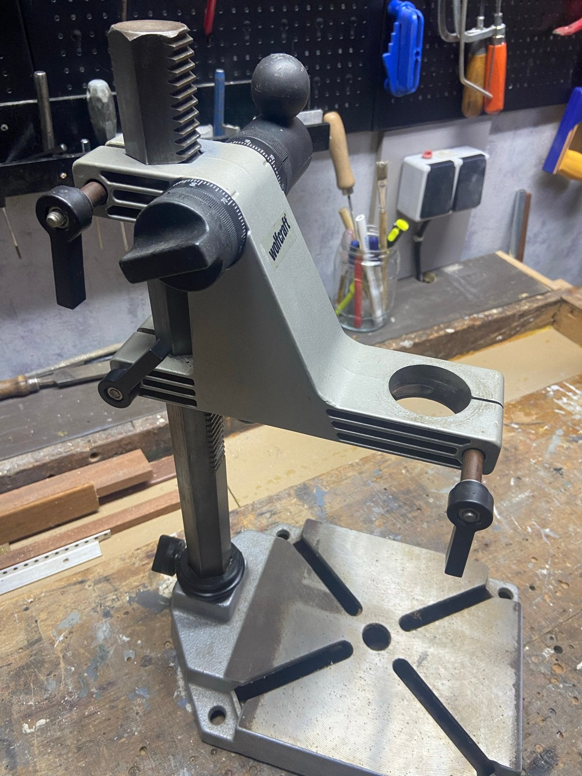 Wolfcraft Boorstandaard - Perfect voor Precisieboren, Ophalen, Gebruikt, Overige typen