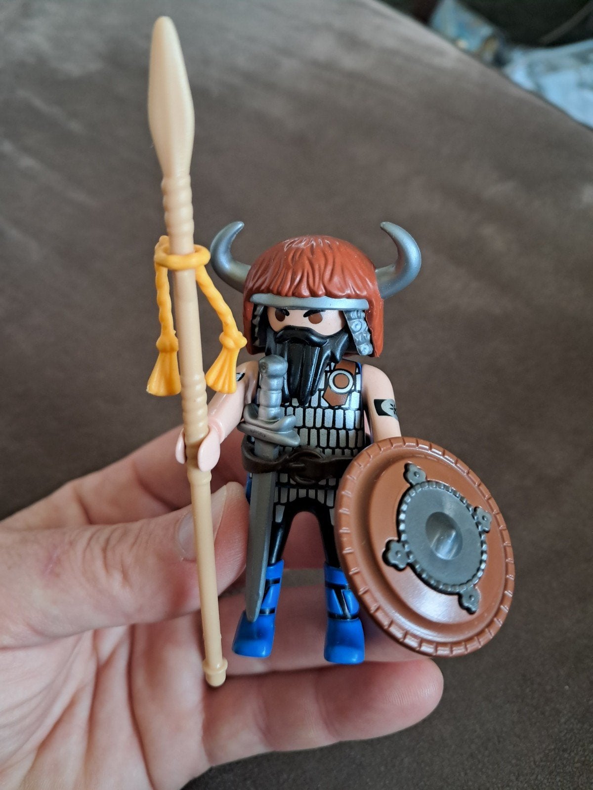 Playmobil Viking met speer en schild, Ophalen of Verzenden, Zo goed als nieuw, Jongen of Meisje