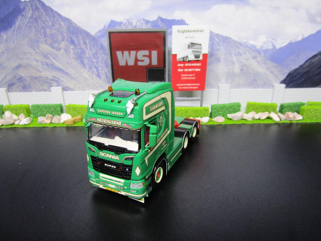 Wsi 01-3373 Scania R Highline CR20H 6x2 , Karsten Jensen, Hobby en Vrije tijd, Modelauto's | 1:50, Ophalen, Nieuw, Bus of Vrachtwagen