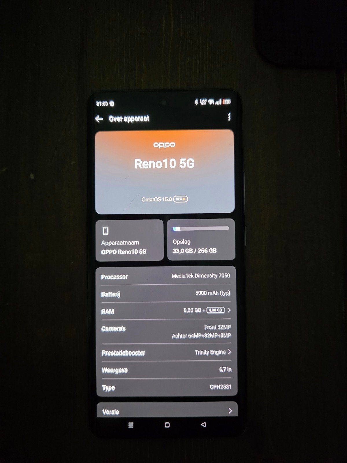 OPPO Reno10 5G - Zo goed als nieuw (vaste prijs), Telecommunicatie, Mobiele telefoons | Overige merken, Ophalen, Zo goed als nieuw