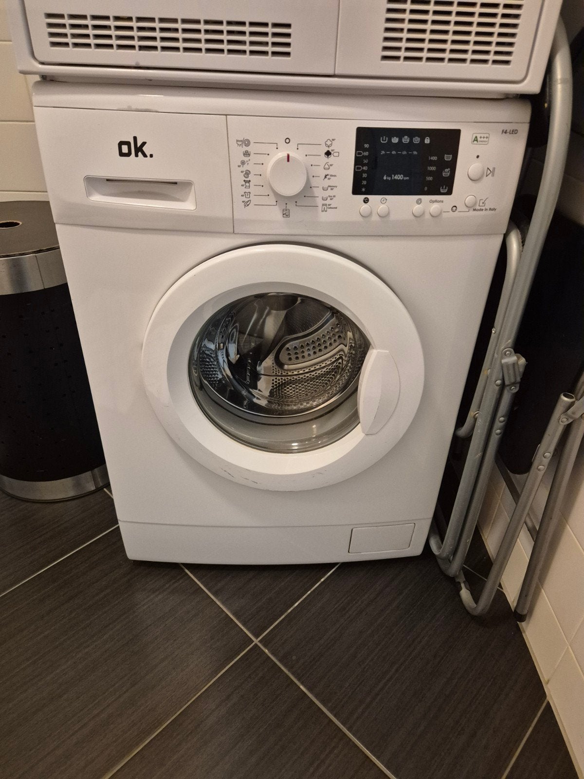 Wasmachine OK F4-LED, Ophalen, Gebruikt, Minder dan 85 cm, 1200 tot 1600 toeren