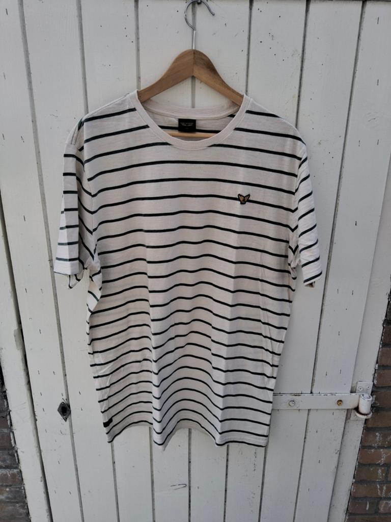 PME Legend crèmekleurig tshirt met groene streep. XXL, €25, Verzenden, Beige, Overige maten, Zo goed als nieuw