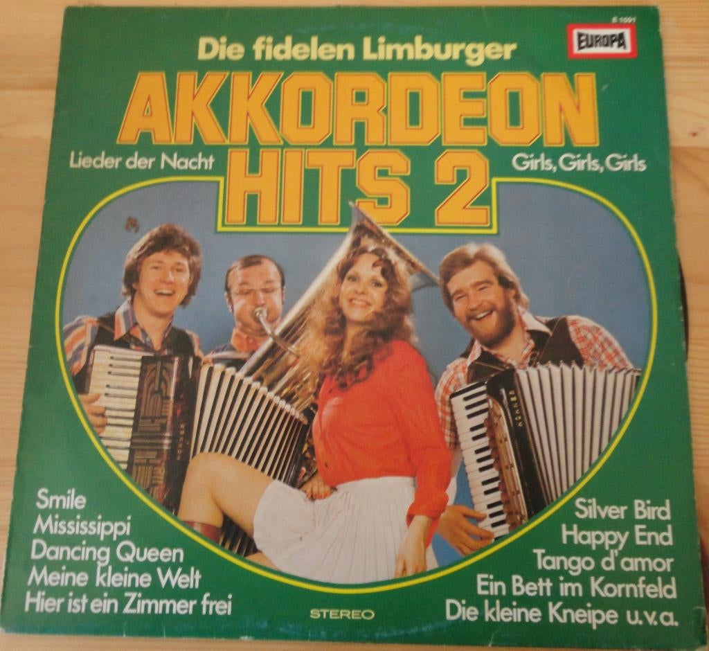 Die Fidelen Limburger - accordeon Hits (2) LP, Ophalen of Verzenden, Gebruikt, 12 inch