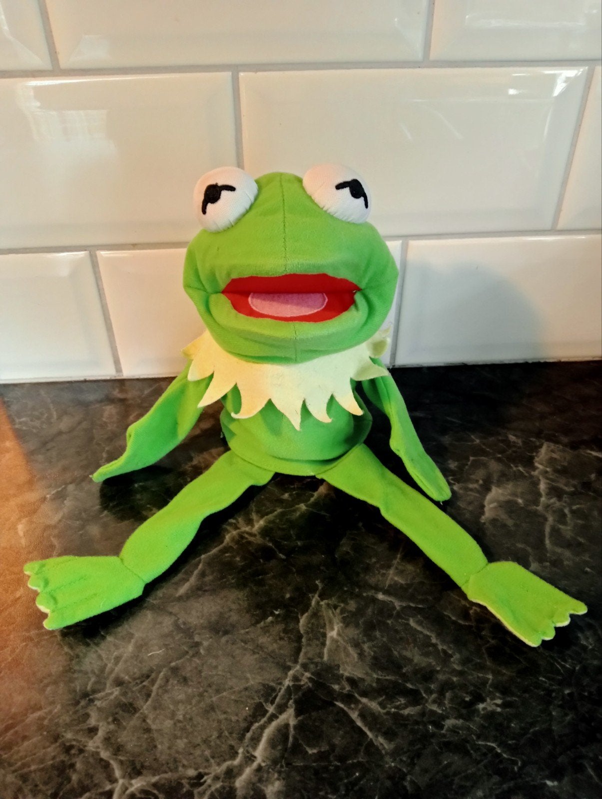 Kermit kikker handpop ah Muppets, Ophalen, Zo goed als nieuw, Kikker