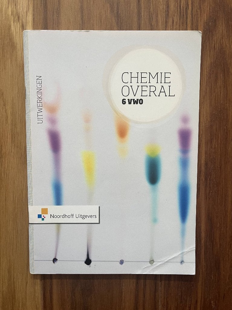 Chemie Overal Uitwerkingen 6 VWO, VWO, Scheikunde, Ophalen of Verzenden, Zo goed als nieuw