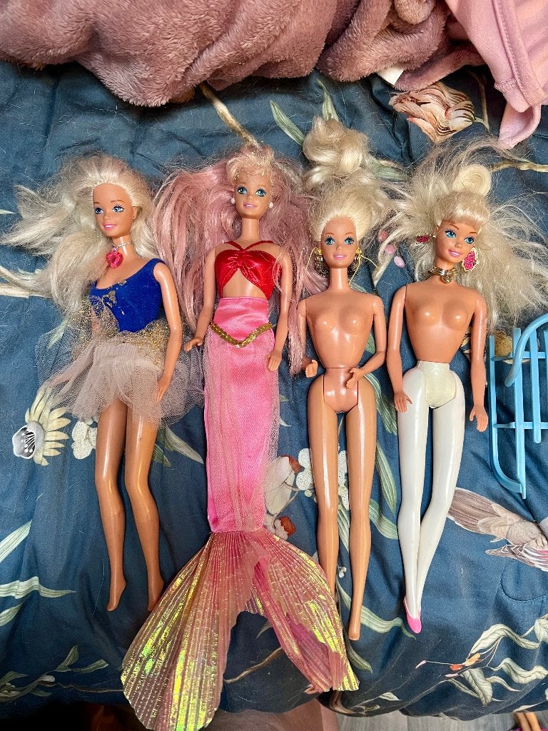 Vintage ballerina zeemeermin Mattel Barbies pop barbiepoppen, Ophalen of Verzenden, Zo goed als nieuw, Fashion Doll
