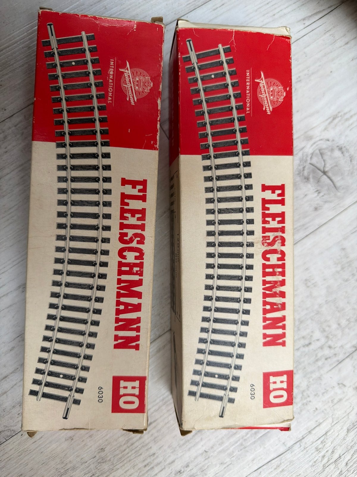 Fleischmann H0 rails 6030 / 1701 – (40 stuks), Gebruikt, Gelijkstroom, Fleischmann, Rails