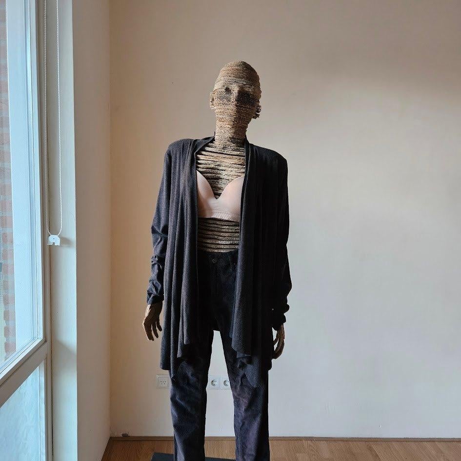 ZGAN Steps antracietgrijze tricotvest XL, Kleding | Dames, Truien en Vesten, Zo goed als nieuw, Maat 46/48 (XL) of groter, Grijs