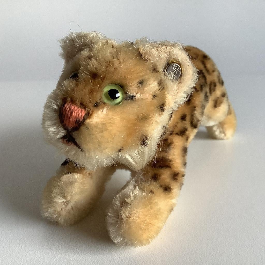 Mooie vintage Steiff panter “Leopard, Antiek en Kunst, Ophalen of Verzenden