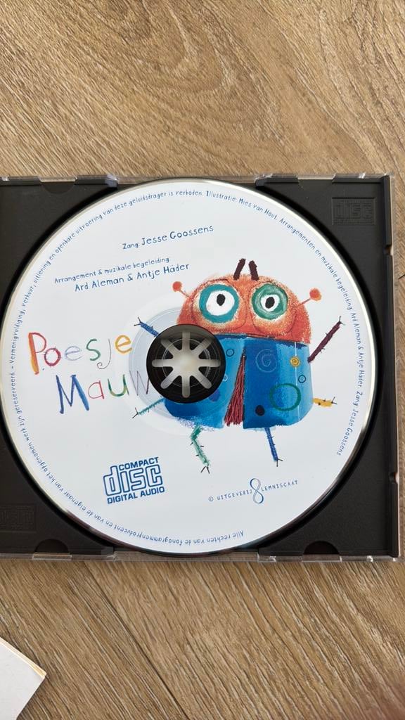 CD Poesje Mauw met bekende kinderliedjes, Ophalen of Verzenden, Zo goed als nieuw