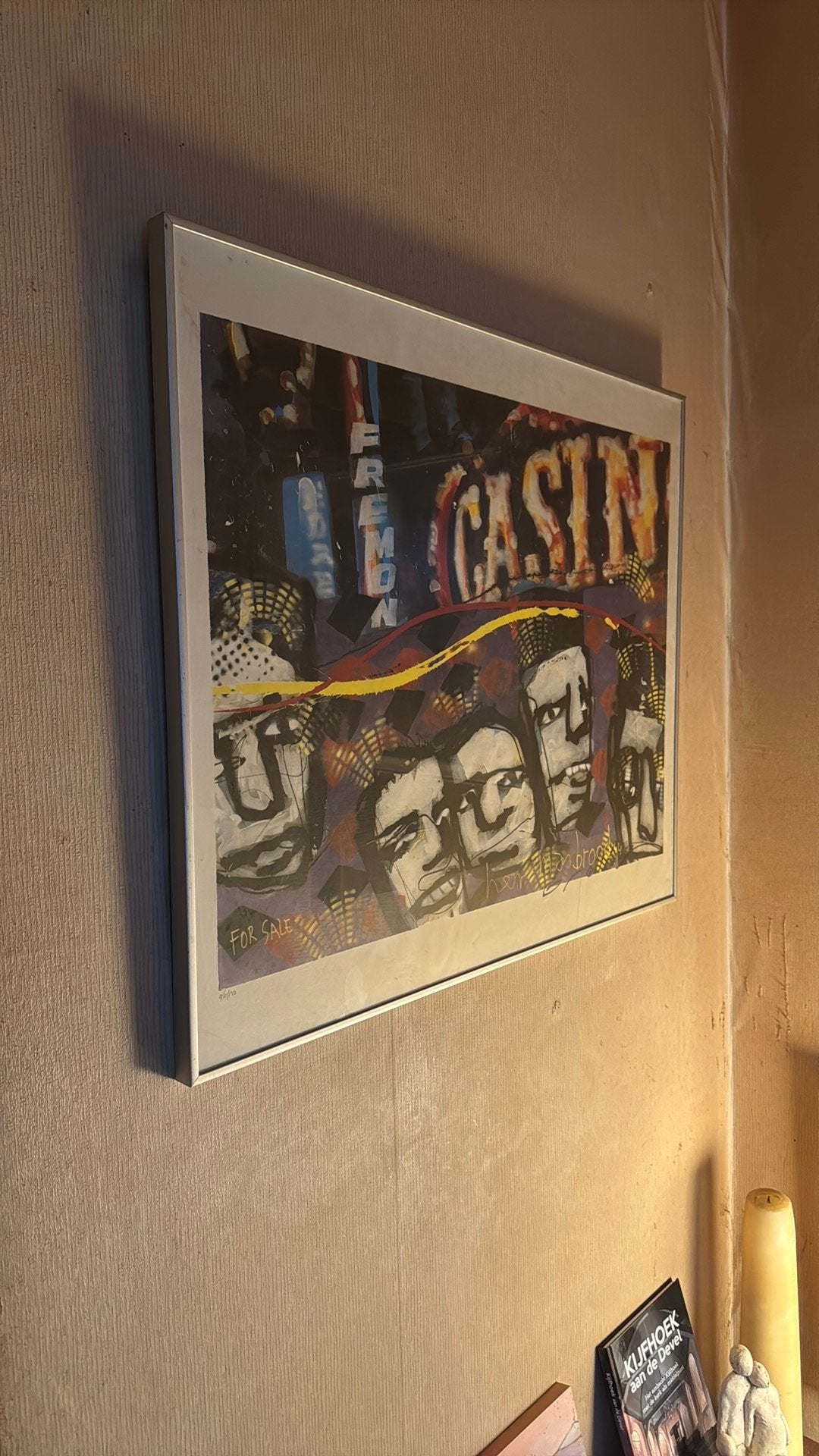 Origineel gelimiteerde genummerde en gesigneerde zeefdruk, Ophalen
