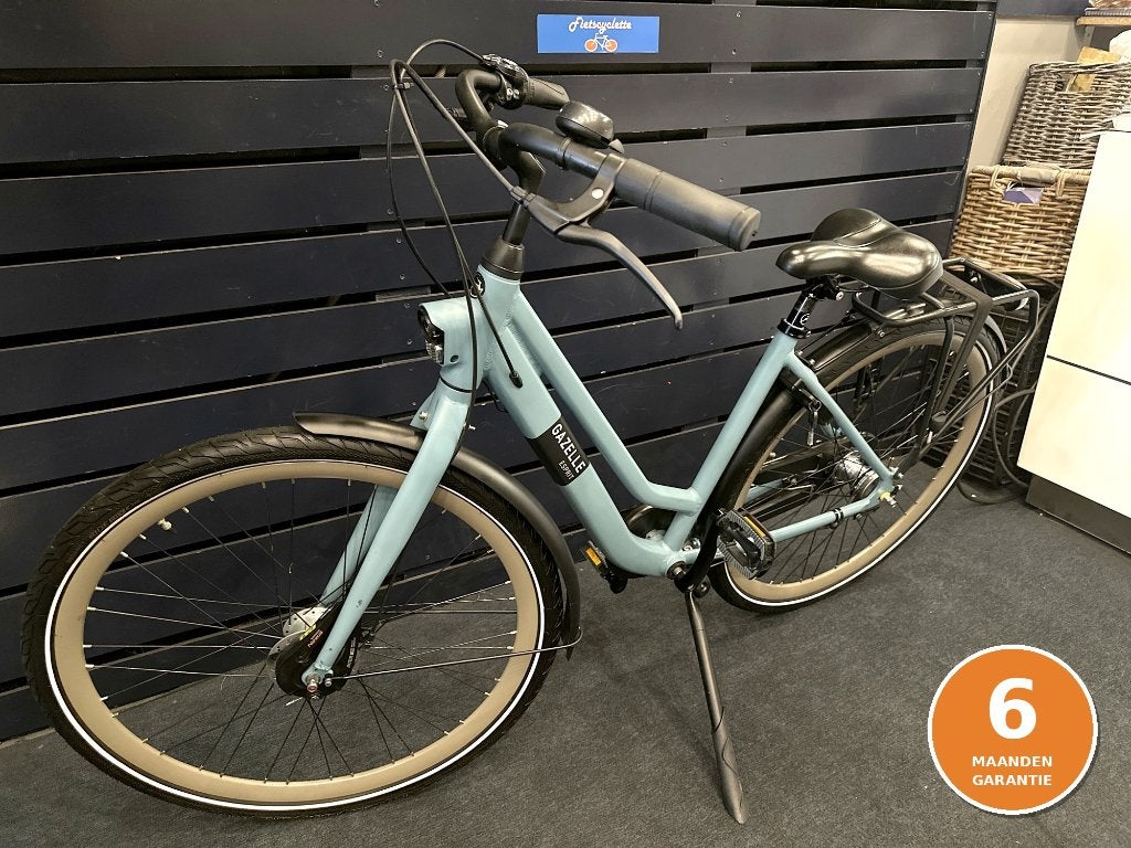 Net Gazelle Esprit C3 tiffany blauw 28 inch 46cm garantie, Ophalen, (Extra) lage instap, Zo goed als nieuw, Minder dan 47 cm